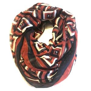 Patterned infinity scarf